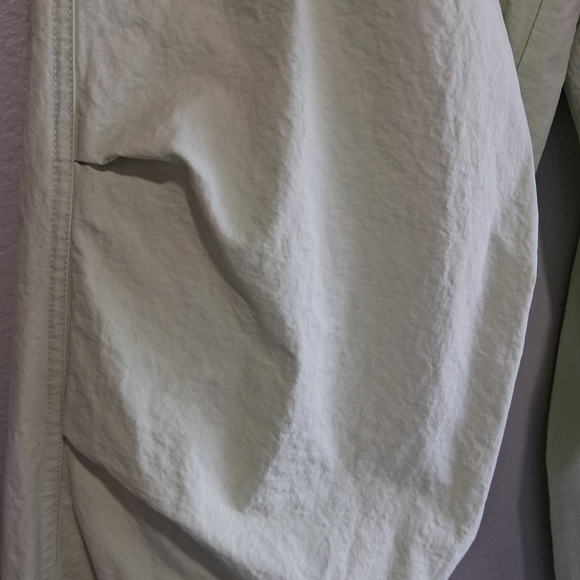 💐 Cotton Candy Mint GreenWide Leg Parachute Pants Sz.L Y2K Cargo Utility - Picture 4 of 13